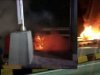 Korsleting listrik, Mobil Innova Terbakar di Gerbang Tol Kotabaru