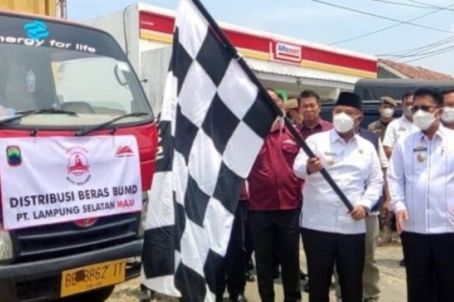 Nanang Ermanto Resmikan Kantor dan Launching Produk Beras BUMD PT. Lampung Selatan Maju