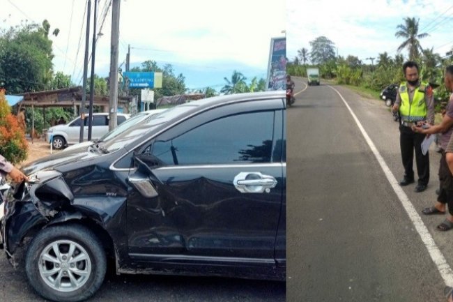 Tiga Mobil dan Motor Tabrakan di Jalinsum Lampung Selatan, Pengemudi Motor Meninggal