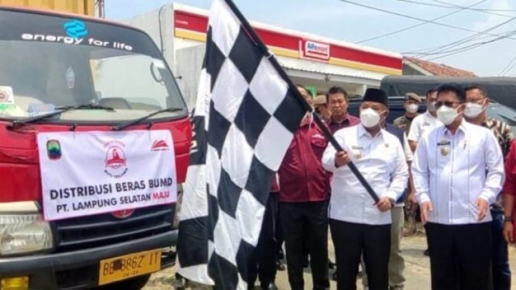 Nanang Ermanto Resmikan Kantor dan Launching Produk Beras BUMD PT. Lampung Selatan Maju