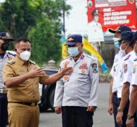 Mulai Diterapkan Hari Ini, Rekayasa Lalu Lintas Di Dalam Kota Kalianda Berjalan Lancar