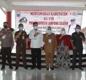 Asisten I Buka Muskab PMI Lampung Selatan ke-VIII