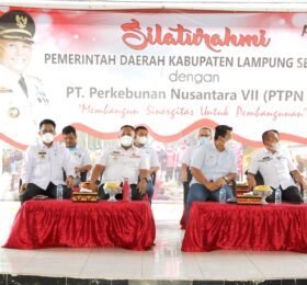 Silahturahmi dengan Pemerintah Kabupaten Lampung Selatan, PTPN VII Siap Bersinergi