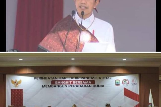 Upacara Peringatan Hari Kelahiran Pancasila 2022 Jokowi Pinta Anak Bangsa Membumikan Pancasila
