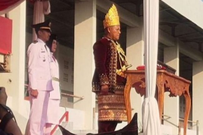 Bupati Lampung Selatan Jadi Inspektur Upacara Peringatan HUT Ke-77 Kemerdekaan RI