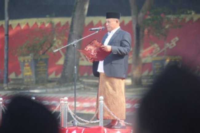 Pemkab Lampung Selatan Melaksanakan Upacara Peringatan Hari Santri Nasional Tahun 2022