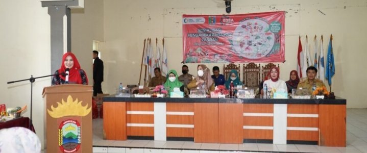 Ketua TP PKK Kabupaten Lamsel Hadiri Sosialisasi Konsumsi Pangan Beragam Bergizi Seimbang dan Aman