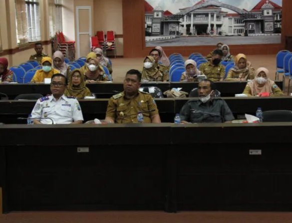 Pemkab Lampung Selatan Ikuti Rapat Kordinasi Mingguan Pengendalian Inflasi Secara Virtual Bersama Mendagri