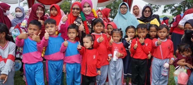 Bunda PAUD Lampung Selatan Hadiri Gebyar PAUD 2023 Di Kecamatan Jati Agung