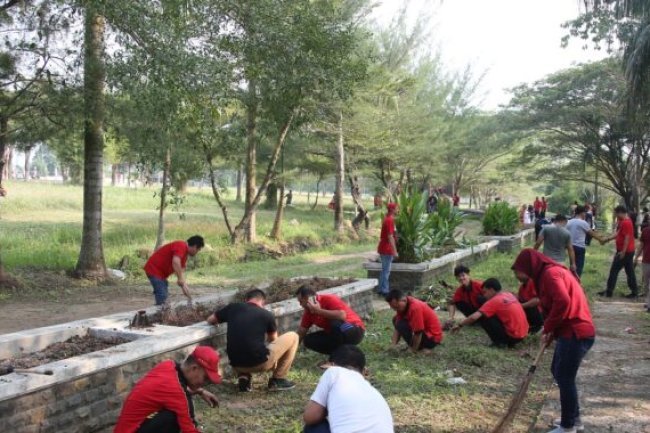 Persiapan Pelaksanaan JUMBARA Ke-IX diKalianda Pemkab Lamsel Lakukan Jum’at Bersih.