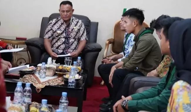 Bupati Lampung Selatan Terima Audiensi Pengurus HMI Cabang Kalianda  