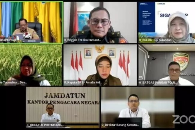 TPID Lamsel Kembali Ikuti Rakor Pengendalian Inflasi Daerah Secara Virtual Meeting