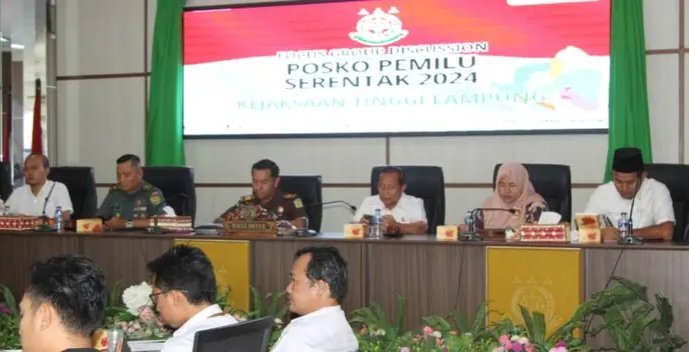 Jelang Pemilu Serentak 2024, Pemkab dan Kejari Lampung Selatan Ikuti FGD Bersama Kejati Lampung