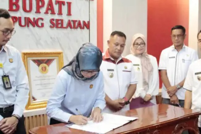 7 Kepala Perangkat Daerah Teken Perpanjangan PKS dengan Kejari Lampung Selatan