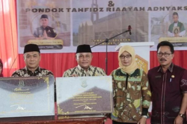 Bupati Lampung Selatan Resmikan Masjid dan Pondok Tahfiz Ri’aayah Adhyaksa, Natar. 