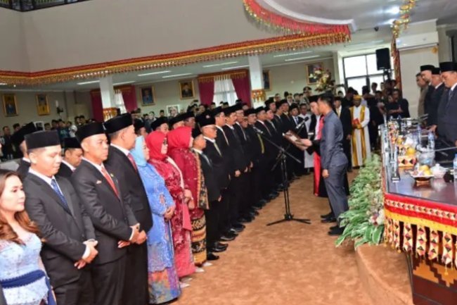 Anggota DPRD Kabupaten Lampung Selatan Hasil Pemilu 2024 Resmi Dilantik