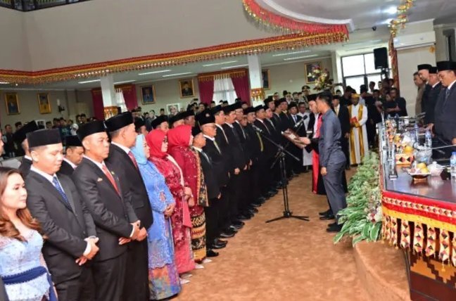 Anggota DPRD Kabupaten Lampung Selatan Hasil Pemilu 2024 Resmi Dilantik