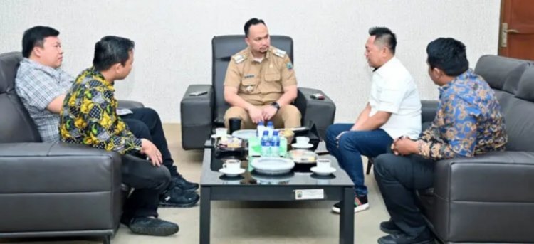 Plt Bupati Pandu Kesuma Dewangsa Terima Audiensi BPC HIPMI Lampung Selatan