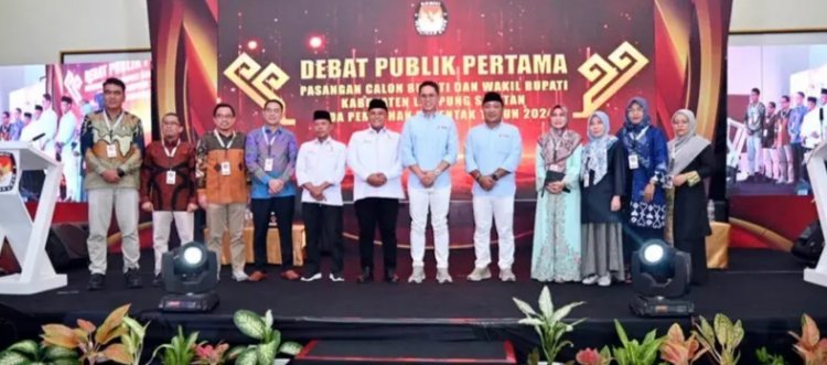 KPU Gelar Debat Publik Perdana Pilkada Lampung Selatan 2024, Angkat Tema Ekonomi dan Kesejahteraan Rakyat