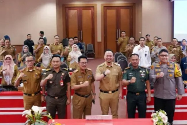 Forkopimda dan Jajaran Pemkab Lampung Selatan Gelar Coffee Morning