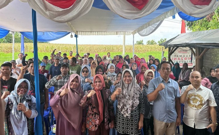 Ketua DPRD Lampung Selatan Sosialisasi Ideologi Pancasila dan Wawasan Kebangsaan di Desa Muara Putih