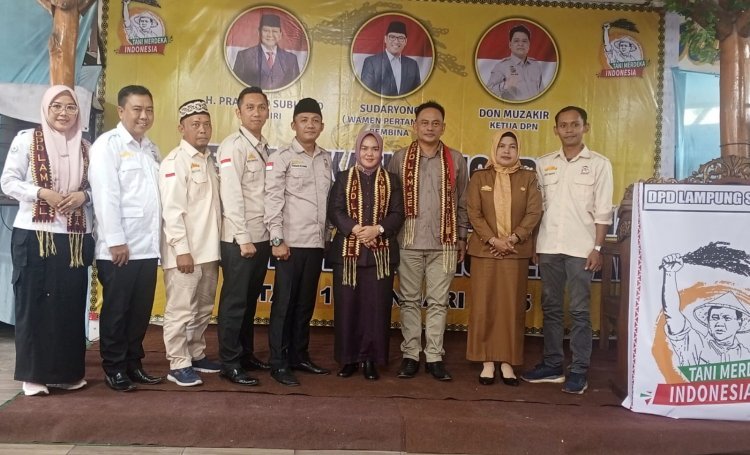 Ketua DPRD Lamsel Hadiri Pelantikan Ketua Tani Merdeka