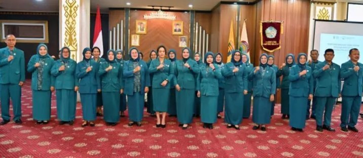 Zita Anjani Lantik Pengurus TP PKK Kabupaten Lampung Selatan Masa Bhakti 2025-2030