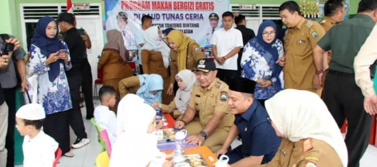 Wakil Bupati Lampung Selatan Launching MBG di Kecamatan Tanjung Bintang