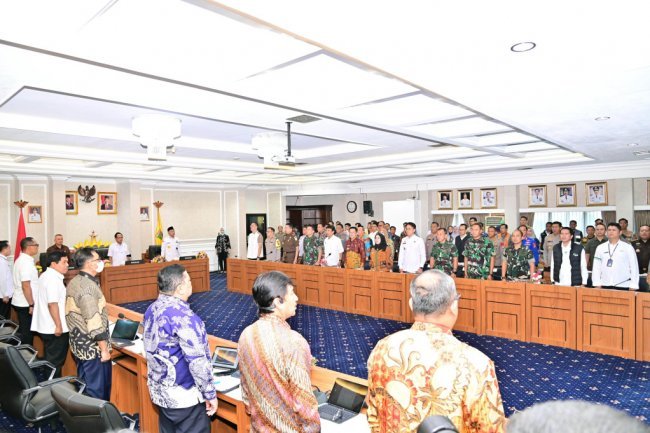 Bupati Egi Rakor Bersama Mendagri dan Menhub di Kantor Gubernur, Bahas Kesiapan Mudik di Lampung
