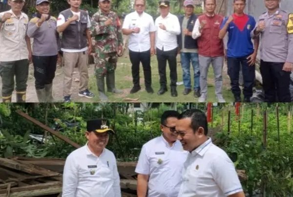 Anggota DPRD dan Dinsos Lamsel Terjun Bantu Korban Angin Puting Beliung