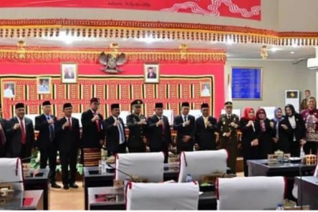 DPRD Dan Pemkab Lampung Selatan Ikuti Rapat Paripurna Pidato Kenegaraan Presiden Jokowi