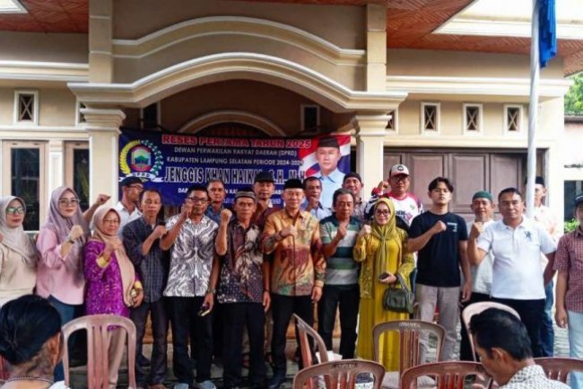 Anggota DPRD Lampung Selatan Jenggis khan Haikal, Gelar Reses di Desa Maja