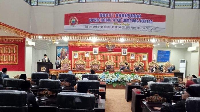 Perdana Rapat Paripurna DPRD, Bupati Egi Ucapkan Terima Kasih ke Warga Lampung Selatan