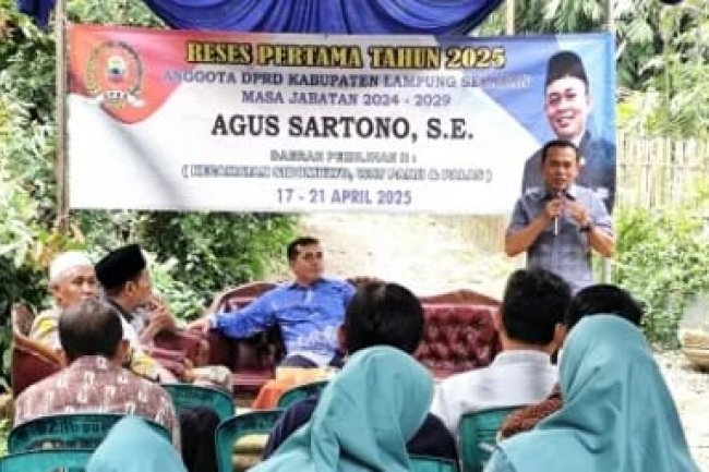 Agus Sartono Reses di Desa Budidaya : Infrastruktur dan Kesehatan jadi Usulan Utama