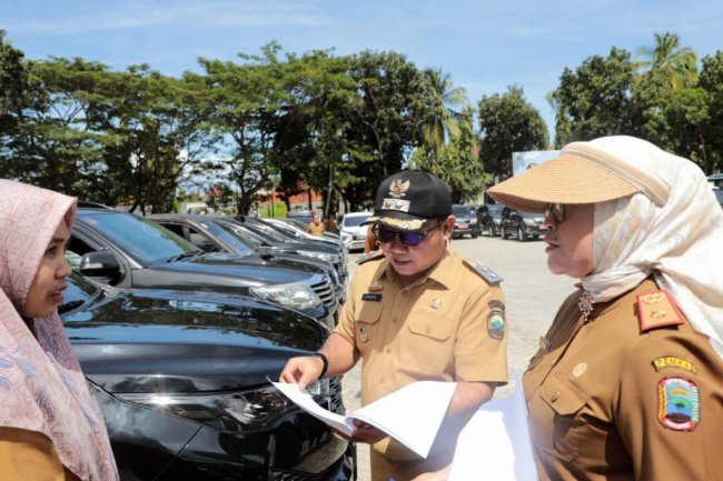 Tertibkan Aset Daerah, Pemkab Lampung Selatan Gelar Apel Kendaraan Dinas