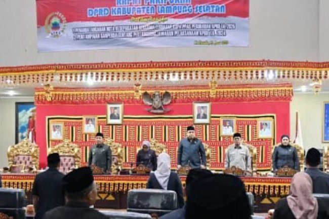 DPRD Lampung Selatan Gelar Rapat Paripurna Ranperda Pertanggungjawaban APBD 2024, Belanja Daerah Terealisasi 94 Persen