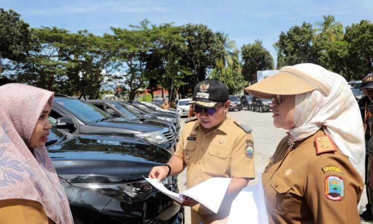Tertibkan Aset Daerah, Pemkab Lampung Selatan Gelar Apel Kendaraan Dinas