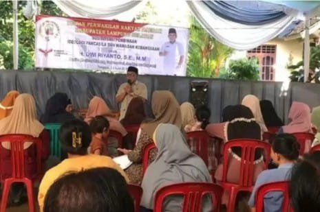 Anggota DPRD Lampung Selatan Dwi Riyanto Bakar Semagat Warga Untuk Ikut Bergabung ke Koperasi Merah Putih