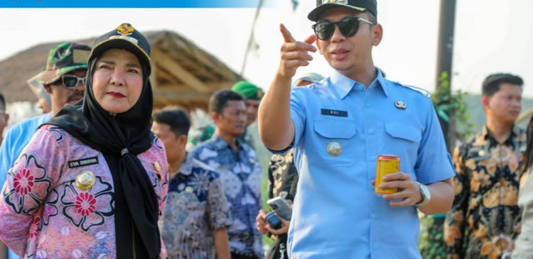 Bupati Lampung Selatan Bersama Wali Kota Bandar Lampung, Eva Dwiana, Tinjau ruas Jalan Perbatasan Sabah Balau