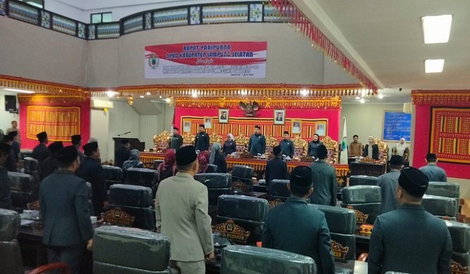 DPRD Lampung Selatan Rapat Paripurna Pengambilan Keputusan Ranperda RPJMD 2025-2029