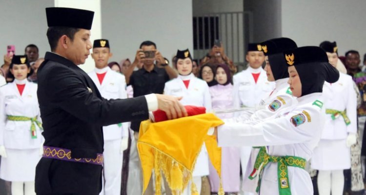 Radityo Egi Pratama Kukuhkan 41 Anggota Paskibraka, Putra Putri Terbaik Lampung Selatan 