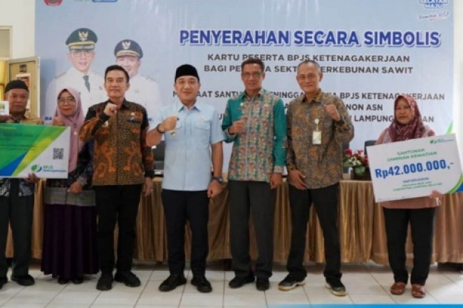 1.845 Pekerja Sawit di Lampung Selatan Kini Terlindungi BPJS Ketenagakerjaan