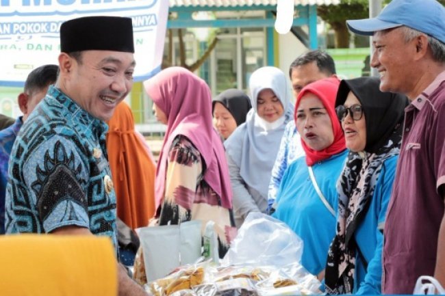 Pemkab Lampung Selatan Gelar Operasi Pasar Murah di Sidomulyo