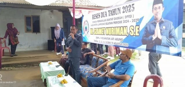 Slamet Nuriman Anggota DPRD Lampung Selatan, Serap Aspirasi Masyarakat di Desa Jatimulyo