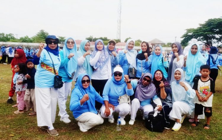 Haornas 2025 di Kalianda: Zita Anjani Pimpin Senam Massal Penuh Keceriaan