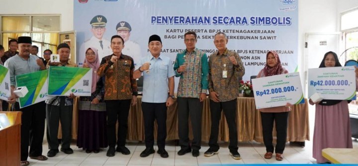 1.845 Pekerja Sawit di Lampung Selatan Kini Terlindungi BPJS Ketenagakerjaan