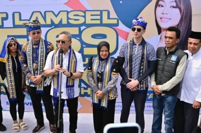 HUT Lampung Selatan ke 69 Jadi Perhatian Nasional, Menko Zulkifli Hasan dan Anggota DPR RI Verrel Bramasta serta UKP Pariwisata Zita Anjani Ikut Andil