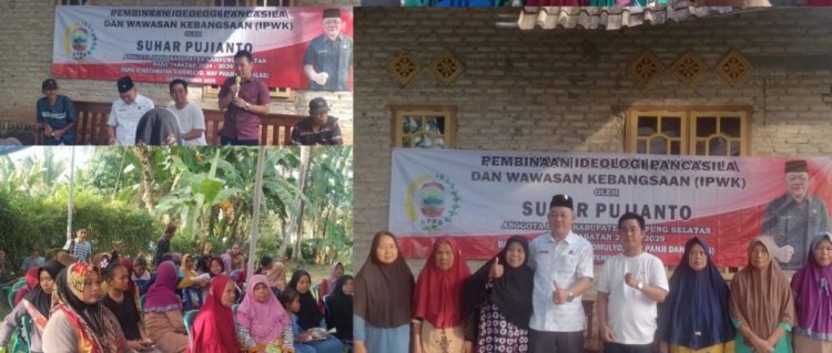 Anggota DPRD Lampung Selatan Suhar Pujianto Gelar Sosialisasi Pancasila dan Serap Aspirasi Warga Sukamaju
